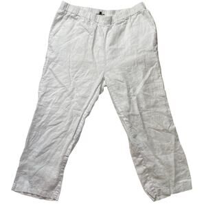 Quince European Linen Pants White Size XL Women's